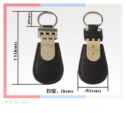 MIFARE Classic 4K PU Leather RFID Key Fob